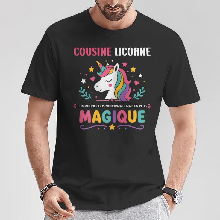 Super Cousine Magique Drole Amour Humour Cousine Licorne T-Shirt Cadeaux drôles