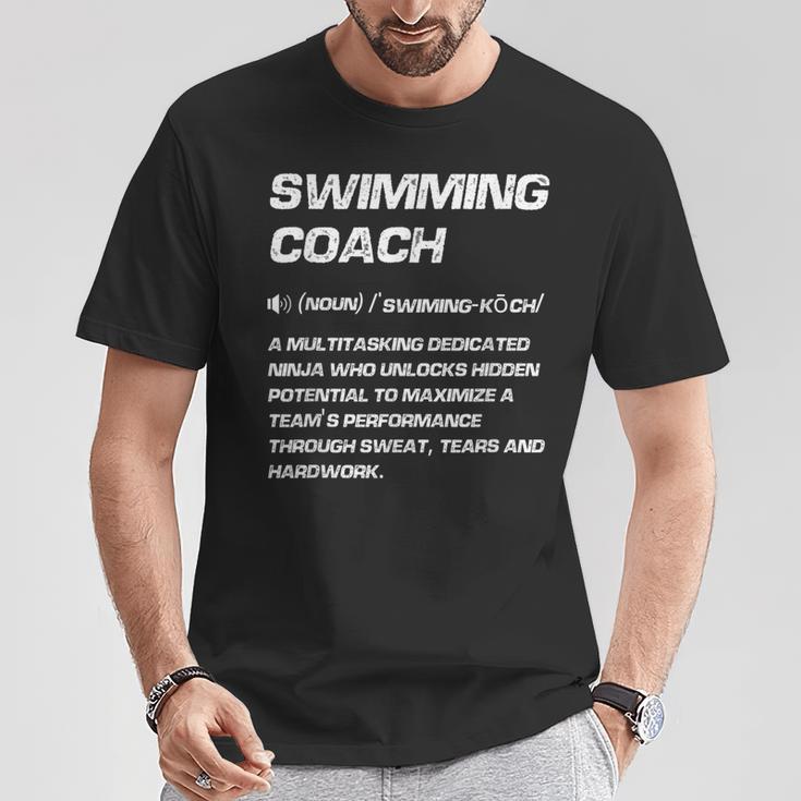 Swimming Coach Definition Swimming Instructor T-Shirt Unique Gifts Swimming Coach Definition Swimming Instructor T-Shirt Unique Gifts
