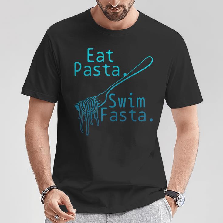 Swimming Eat Pasta Swim Fasta Swimmer T-Shirt Unique Gifts Swimming Eat Pasta Swim Fasta Swimmer T-Shirt Unique Gifts