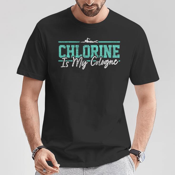 Swimming Humor Swimmer Chlorine Joke Swim T-Shirt Unique Gifts