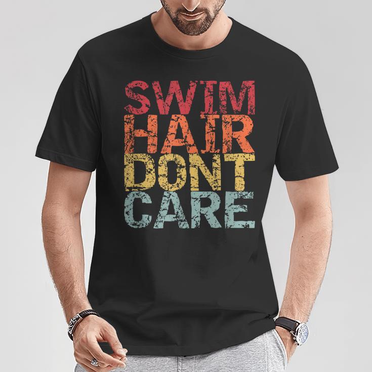 Swimming Pool Diving Sport Swimmer Swim Hair Dont Care T-Shirt Unique Gifts Swimming Pool Diving Sport Swimmer Swim Hair Dont Care T-Shirt Unique Gifts