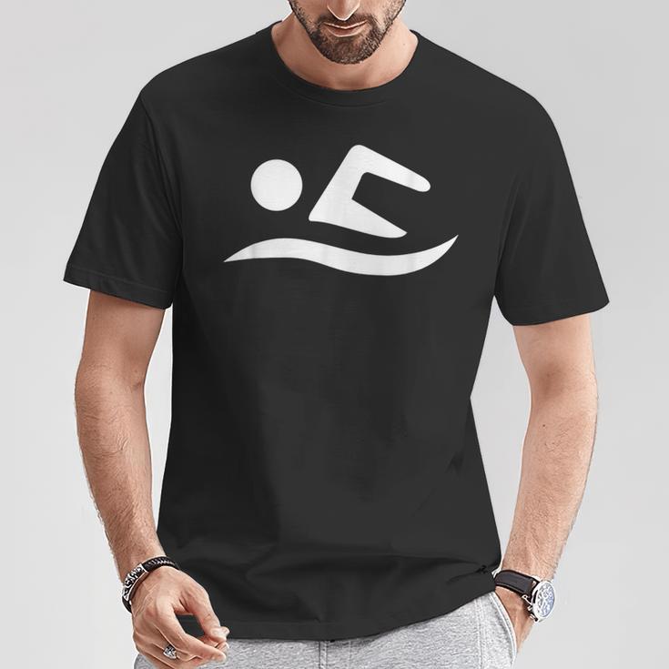 Swimming Silhouette Logo T-Shirt Unique Gifts