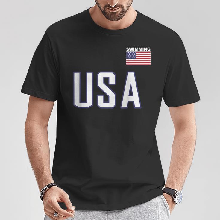 USA Flag Swim Swimming Sport Practice Equipment Men Women T-Shirt Unique Gifts USA Flag Swim Swimming Sport Practice Equipment Men Women T-Shirt Unique Gifts