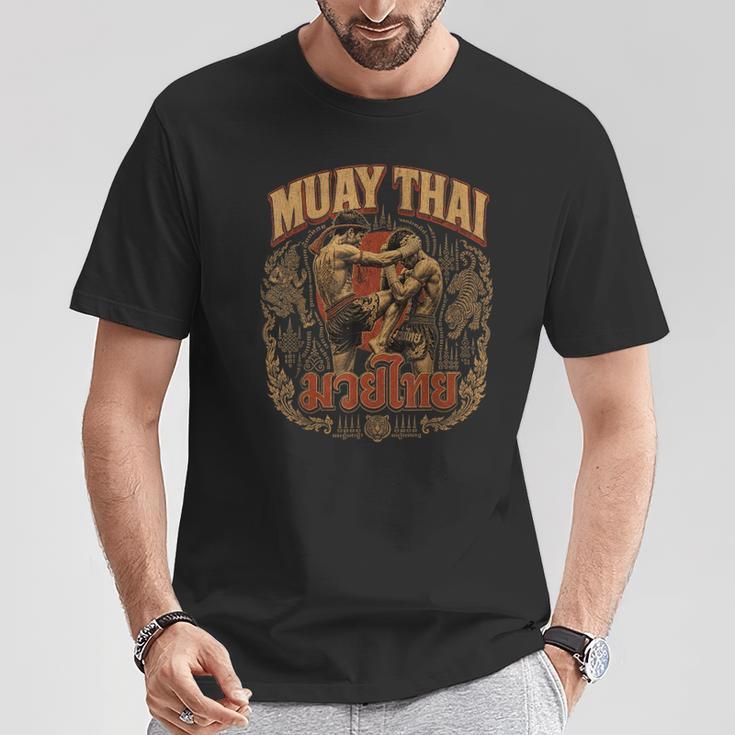 Vintage Muay Thai Thai Boxing Nak Muay Fighter Art T-Shirt Unique Gifts Vintage Muay Thai Thai Boxing Nak Muay Fighter Art T-Shirt Unique Gifts