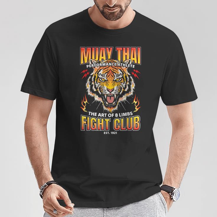 Vintage Muay Thai Twin Tiger Art Of 8 Limbs T-Shirt Unique Gifts