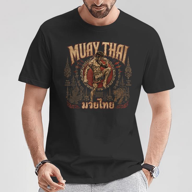 Vintage Muay Thai Wai Kru Thai Boxing Ritual Art T-Shirt Unique Gifts Vintage Muay Thai Wai Kru Thai Boxing Ritual Art T-Shirt Unique Gifts