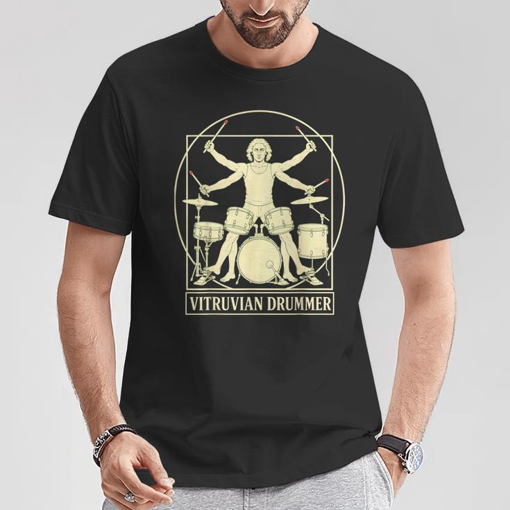 Vitruvian Drummer Drum Kit Music Lover Musician Men T-Shirt Unique Gifts Vitruvian Drummer Drum Kit Music Lover Musician Men T-Shirt Unique Gifts