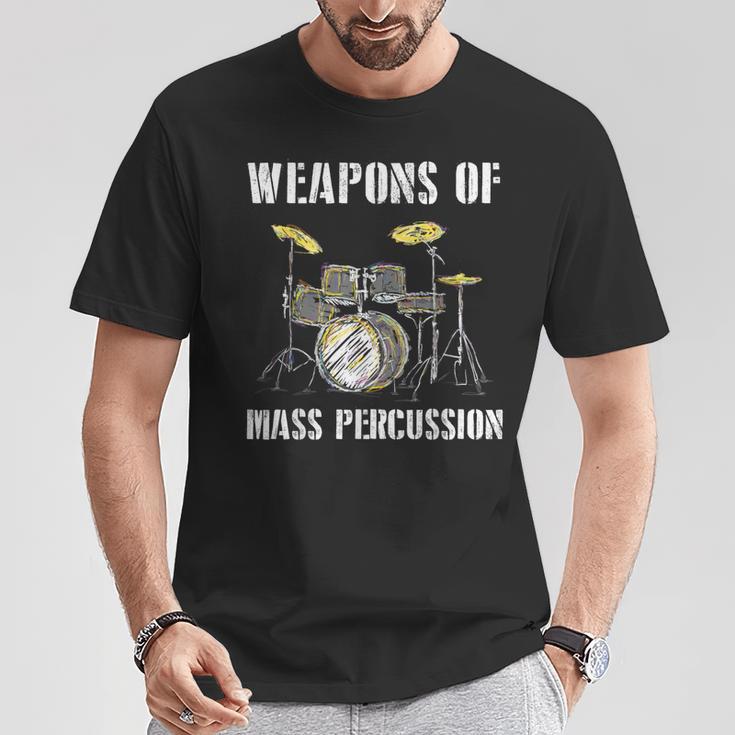 Weapons Of Mass Percussion Band Best Drummer Drum Kit T-Shirt Unique Gifts