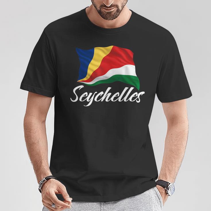 セイシェル 国旗 セイシェル アフリカ 愛国心 男性 女性 キッズ Tシャツ 面白い贈り物