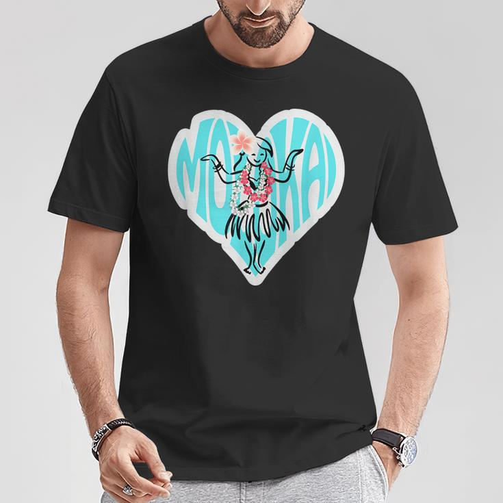 ハワイ アロハ フラダンス フラガール 黒 かわいい ハート フラ レッスン ハワイアン 南国 花 人気 トロピカル Tシャツ 面白い贈り物