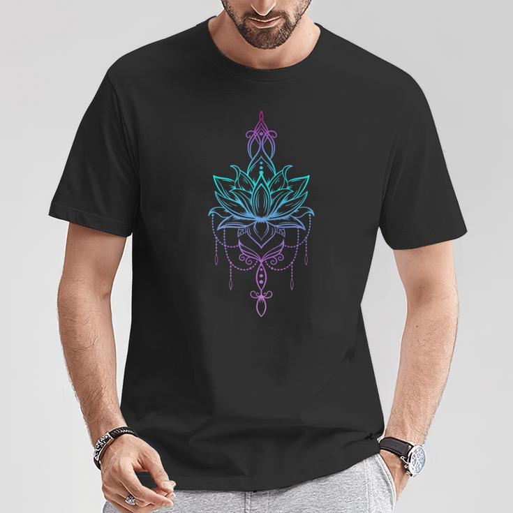 蓮の花 禅 マンダラ 平和 ヨガ Tシャツ 面白い贈り物