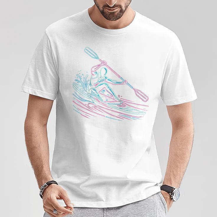 Canoe Canoeing Kayak Paddling Canoeist Raglan Baseball Tee T-Shirt Unique Gifts
