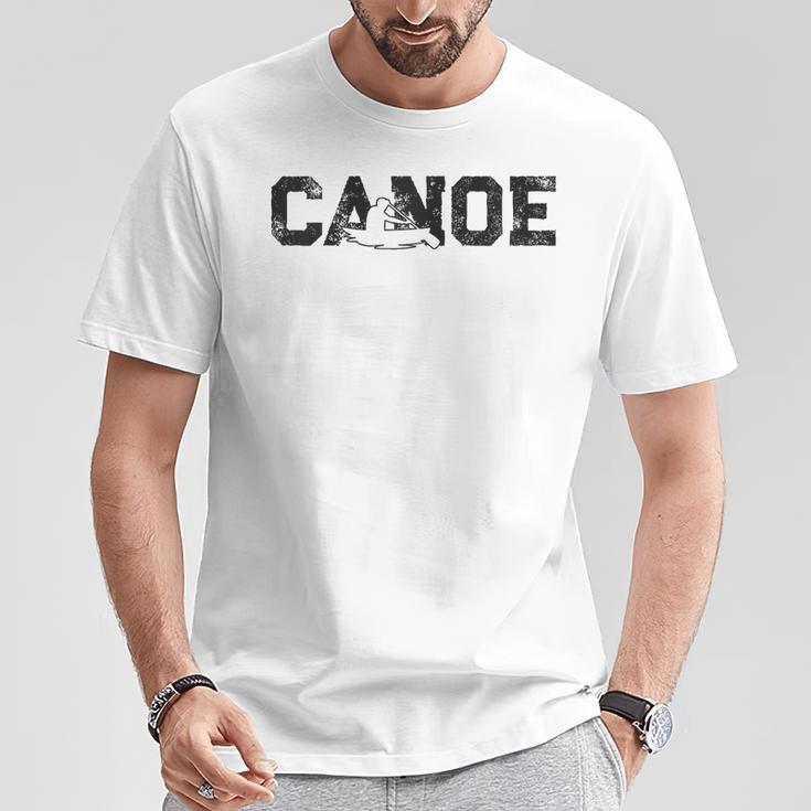 Canoe Canoeing Vintage Canoe Raglan Baseball Tee T-Shirt Unique Gifts