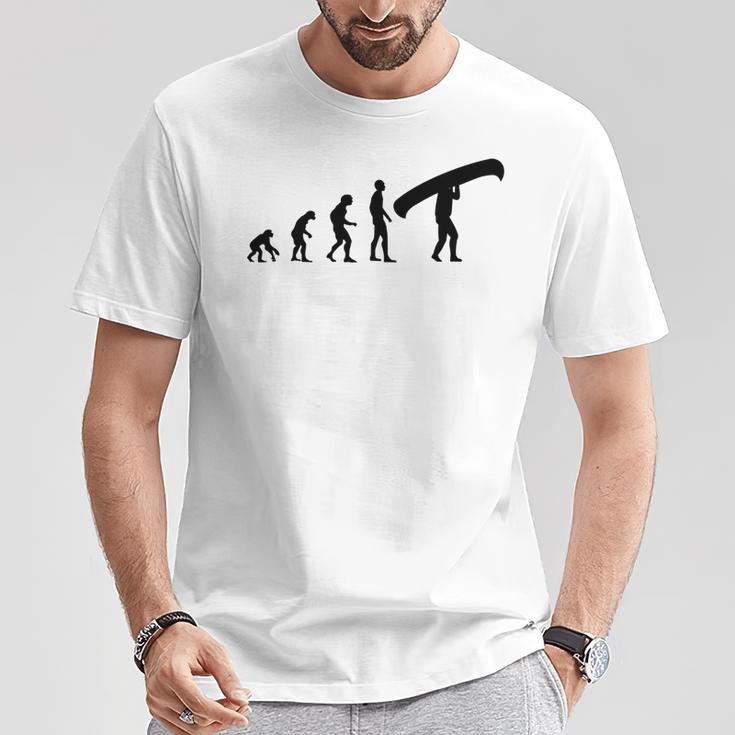 Canoe Evolution Canoeing Shirt T-Shirt T-Shirt Unique Gifts