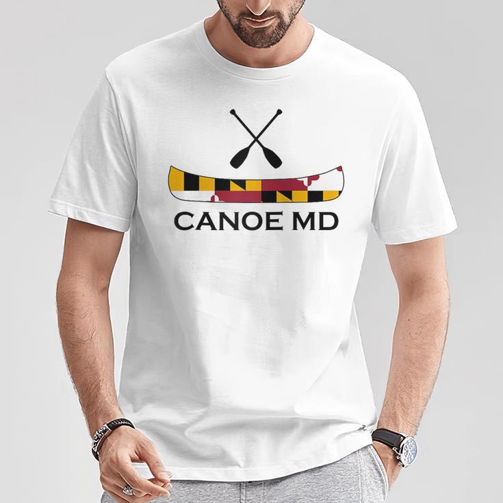 Canoe Maryland Raglan Baseball Tee T-Shirt Unique Gifts