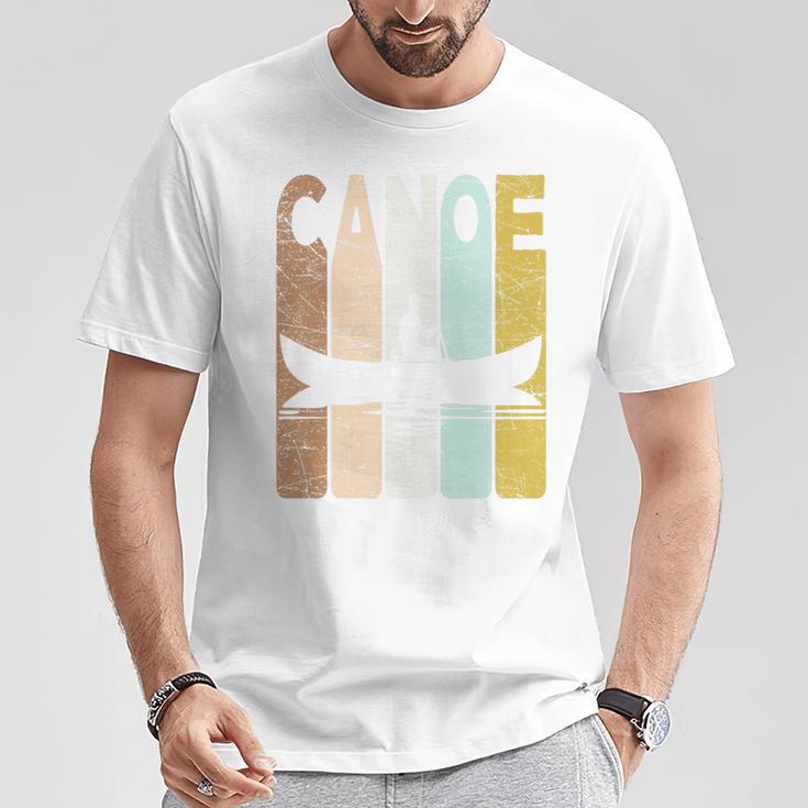 Canoe Vintage Canoeing Retro Canoe Paddling Premium Tri-Blend T-Shirt Unique Gifts