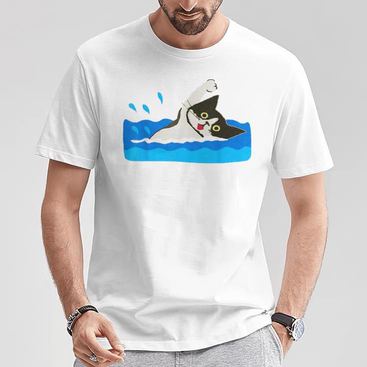 Cat Swimming Pool T-Shirt Unique Gifts
