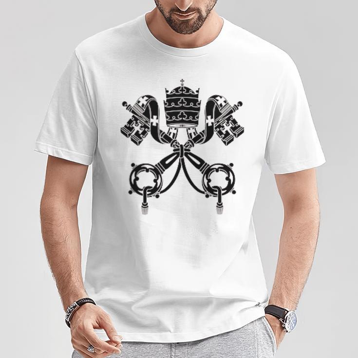 Ciudad Delaticano Estado Cruz Tejasímboloantaede Camiseta unisex Regalos divertidos