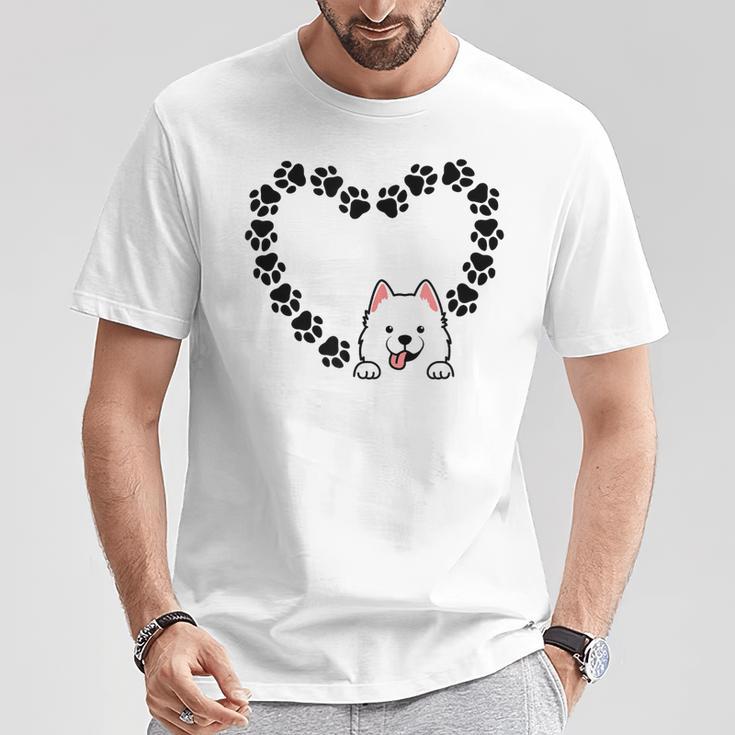 Cœuramoyède Drôle Propriétaire Deamoyède Amoureux Des Chiens T-Shirt Cadeaux drôles