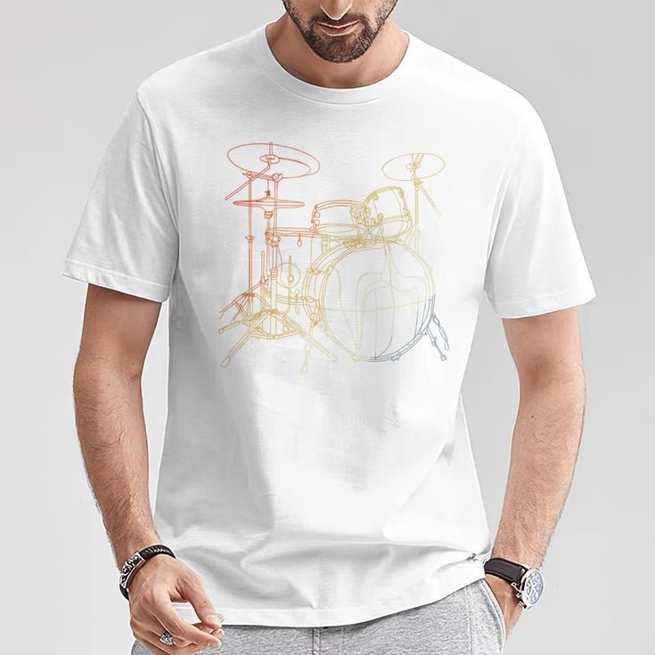 Drum Kit Vintage Look Music Concert Sweatshirt T-Shirt Unique Gifts Drum Kit Vintage Look Music Concert Sweatshirt T-Shirt Unique Gifts