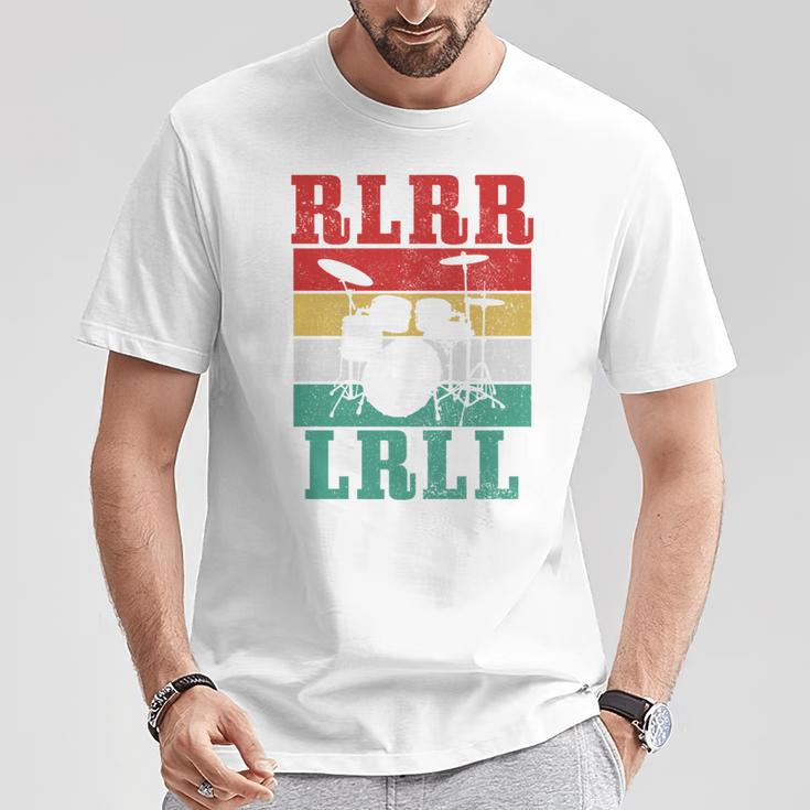 Drummer RLRR LRLL Vintage Drum Kit Sweatshirt T-Shirt Unique Gifts