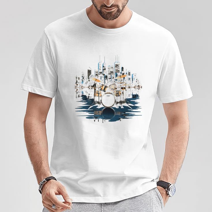 Drumset Drum Kit Music Drummer Drumming T-Shirt Unique Gifts Drumset Drum Kit Music Drummer Drumming T-Shirt Unique Gifts