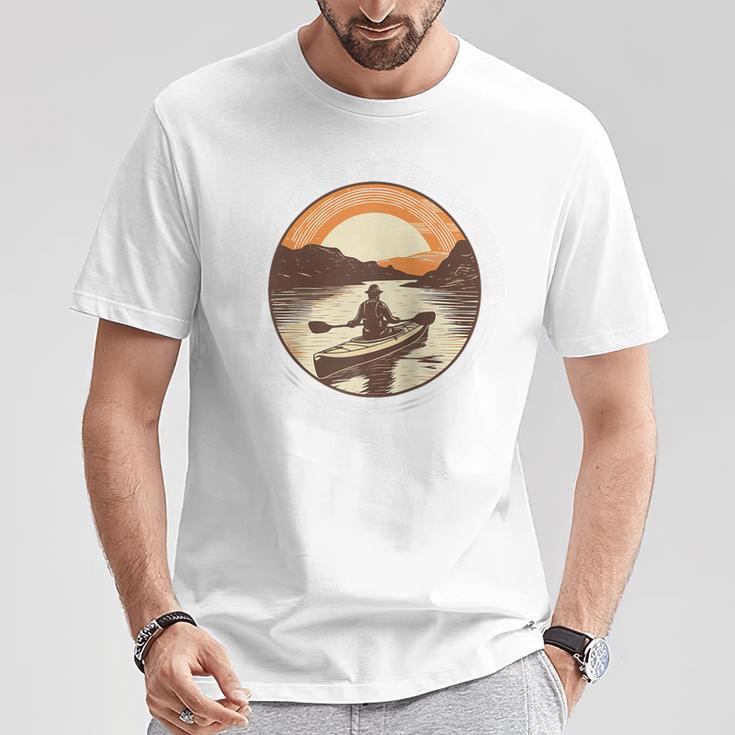 Kayak Kayaker Canoes-Boating Water-Paddle Canadier-Canoe Raglan Baseball Tee T-Shirt Unique Gifts