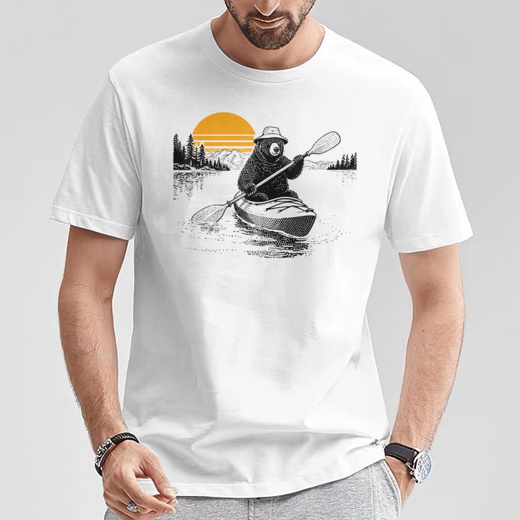 Kayaking Bear Retro Sunset Paddling Canoe Outdoor Adventure T-Shirt Unique Gifts Kayaking Bear Retro Sunset Paddling Canoe Outdoor Adventure T-Shirt Unique Gifts