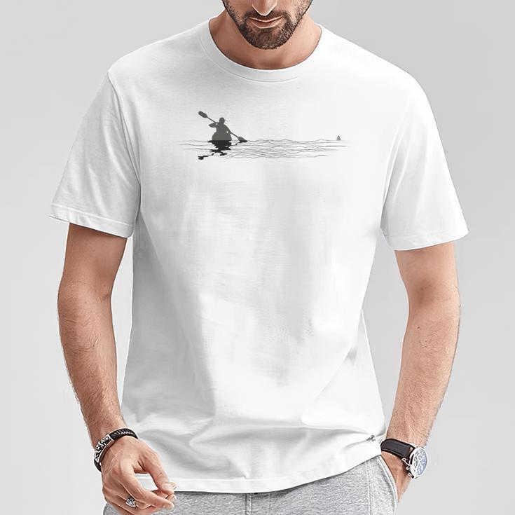 Kayaking Graphic Kayak Figure Kayaker Canoe Paddling T-Shirt Unique Gifts