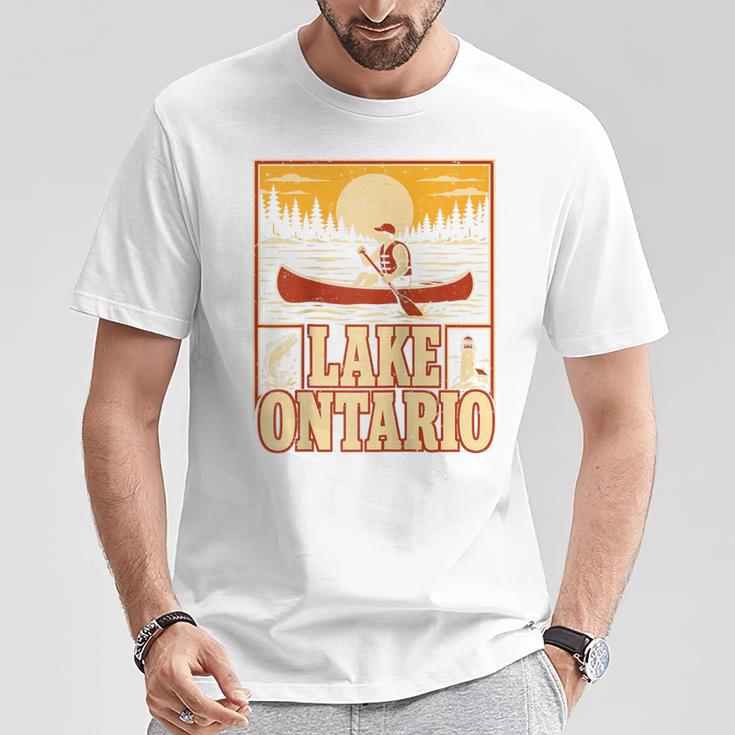 Lake Ontario Canoe Fishing Light House Sunset Retro Raglan Baseball Tee T-Shirt Unique Gifts Lake Ontario Canoe Fishing Light House Sunset Retro Raglan Baseball Tee T-Shirt Unique Gifts