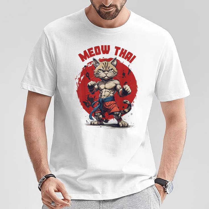 Meow Thai Funny Muay Thai And Cats Lover T-Shirt Unique Gifts Meow Thai Funny Muay Thai And Cats Lover T-Shirt Unique Gifts