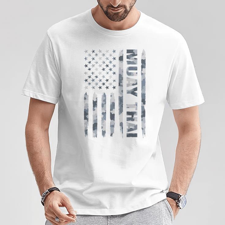 Muay Thai American Flag Camo Military Patriotic T-Shirt Unique Gifts Muay Thai American Flag Camo Military Patriotic T-Shirt Unique Gifts
