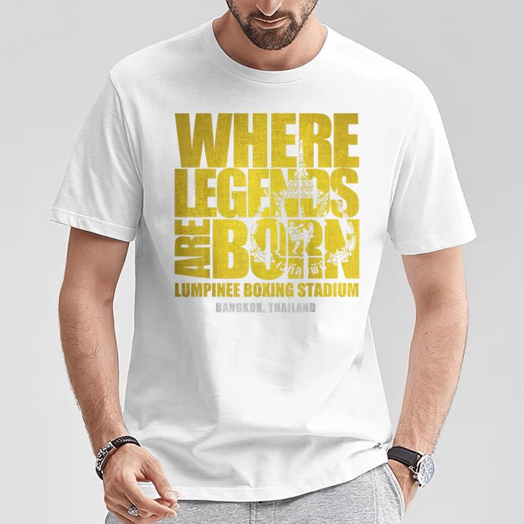 Muay Thai Lumpinee Boxing Stadium Where Legend Born T-Shirt Unique Gifts Muay Thai Lumpinee Boxing Stadium Where Legend Born T-Shirt Unique Gifts