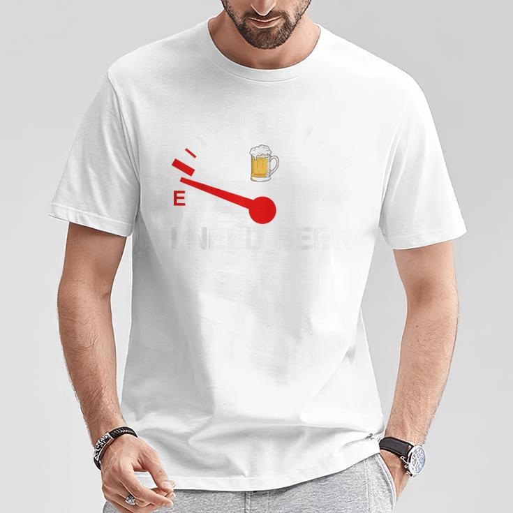 I Need A Beer おもしろ飲料燃料走行距離計 I Need Beer Tシャツ 面白い贈り物
