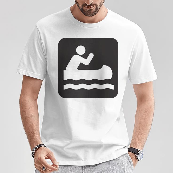 Outdoors Water Sports Canoe Canoeist Raglan Baseball Tee T-Shirt Unique Gifts