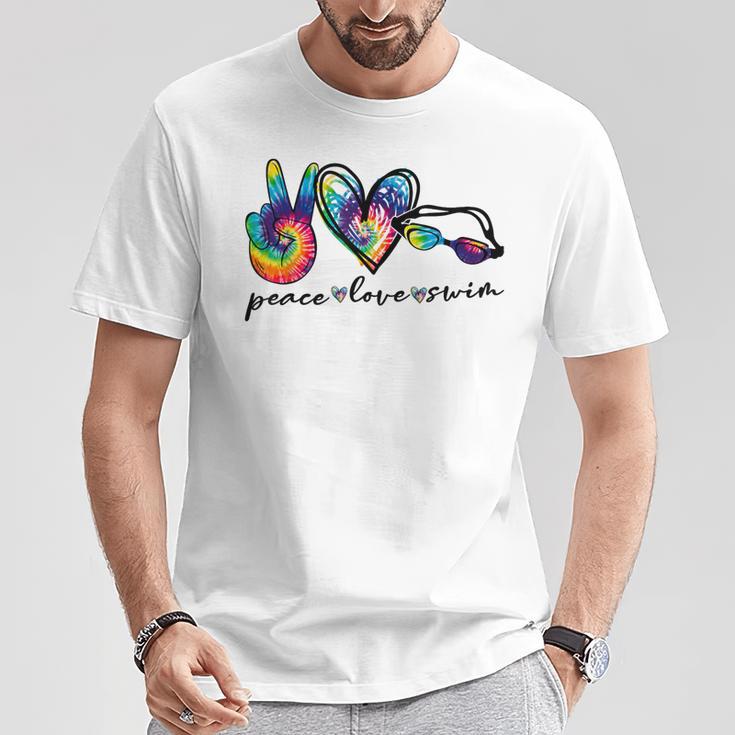 Peace Love Swim Tie Dye Swimmer Swimming Summer Trip T-Shirt Unique Gifts Peace Love Swim Tie Dye Swimmer Swimming Summer Trip T-Shirt Unique Gifts
