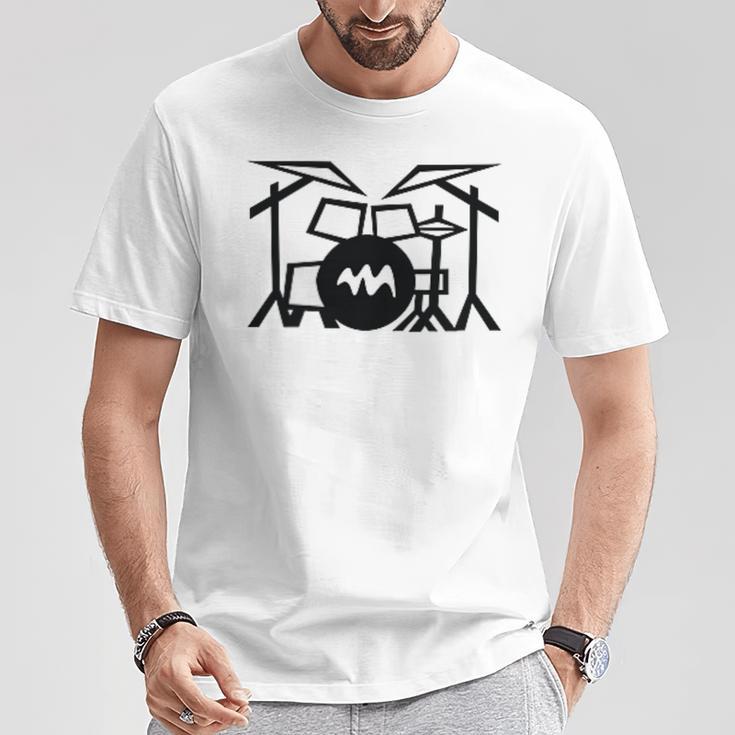 Retro Drum Kit Raglan Baseball Tee T-Shirt Unique Gifts