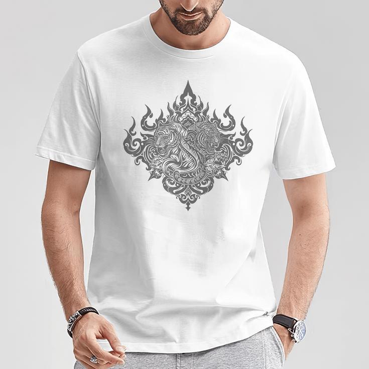 Sak Yant Muay Thai MMA Tattoo Twin Tiger Martial Art Boxing T-Shirt Unique Gifts Sak Yant Muay Thai MMA Tattoo Twin Tiger Martial Art Boxing T-Shirt Unique Gifts