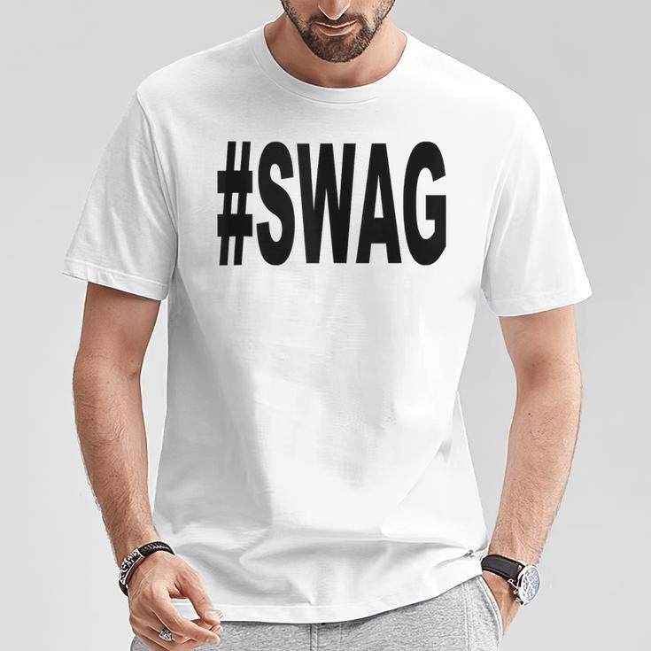 Swag Con Hashtag In Mangas Camiseta unisex Regalos divertidos