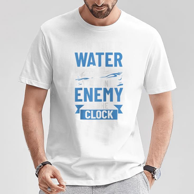 Swimming Enthusiast Swimming Expert Swimming Lover Swimmer Raglan Baseball Tee T-Shirt Unique Gifts