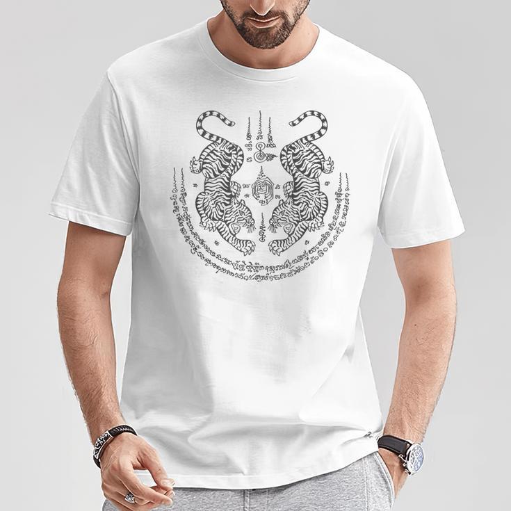 Twin Tiger Muay Thai Shorts Thailand Martial Arts Boxing T-Shirt Unique Gifts