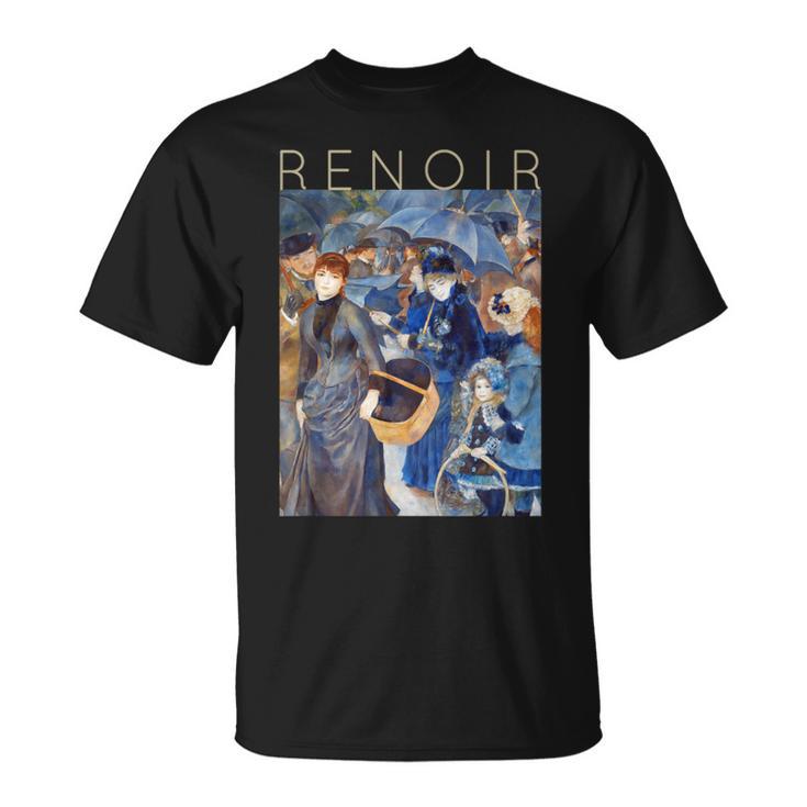 Auguste Renoir Los Paraguas Otoño Camiseta unisex