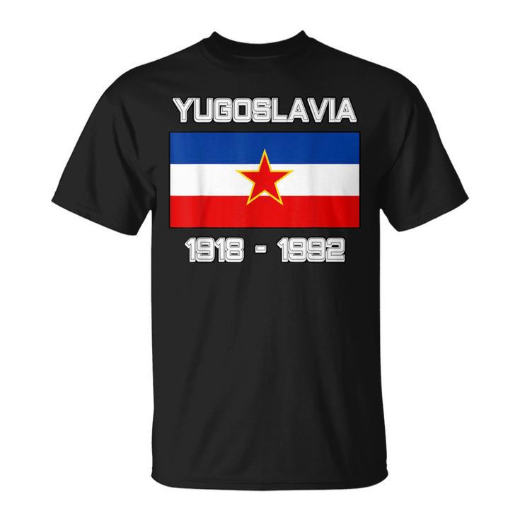 Bandera Jugoslavija República Federativaocialista De Yugoslavia Camiseta unisex