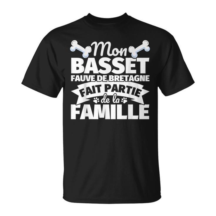 Basset Fauve De Bretagne Drôle Partie De La Famille T-Shirt