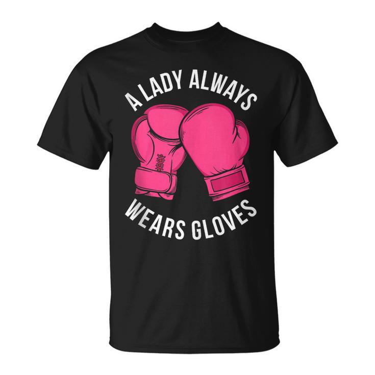 Boxing Gloves Muay Thai Women Girls Muay Thai T-Shirt