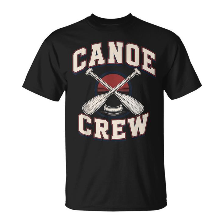 Canoe Crew Paddling Team Retro Graphic T-Shirt