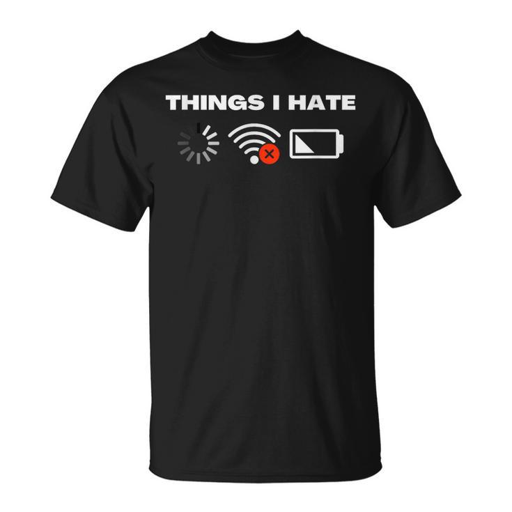 Ce Que Je Déteste Gamer Programmer Geek Fun T-Shirt