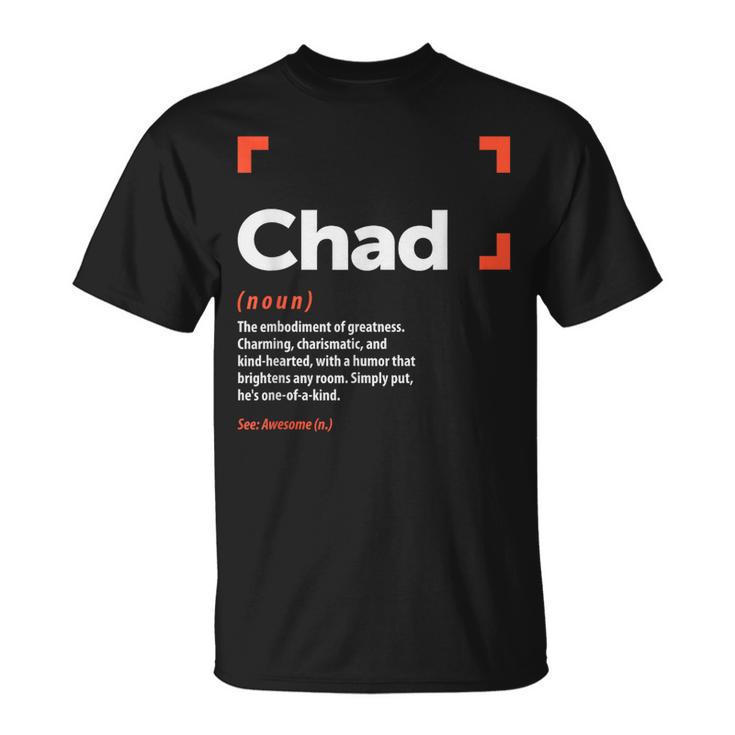 Chad Definición Nombre Personalizado Chad Camiseta unisex
