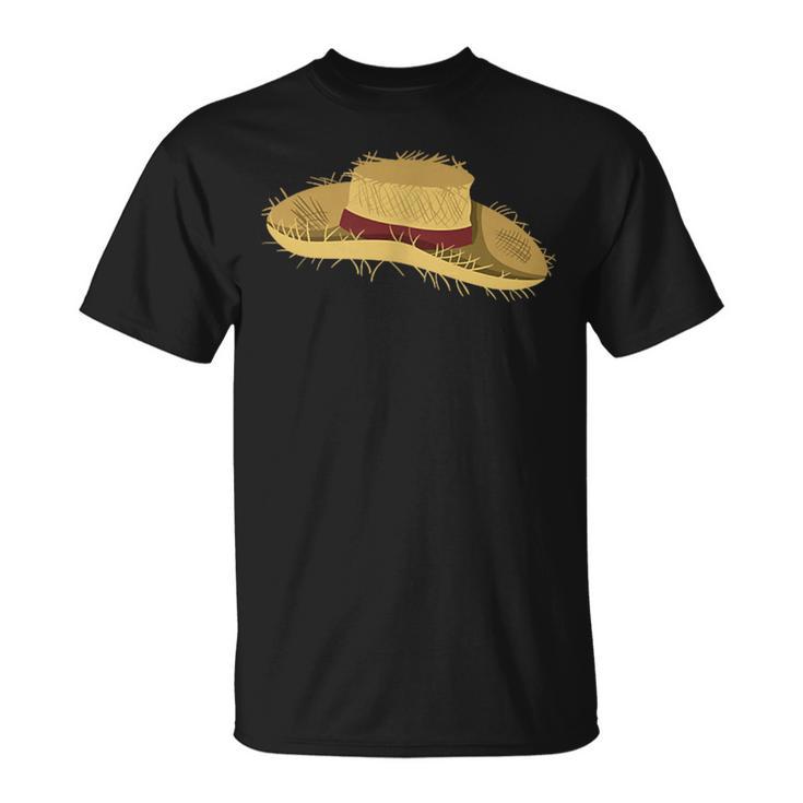 Chapeau De Paille D'étéacances Naturel T-Shirt