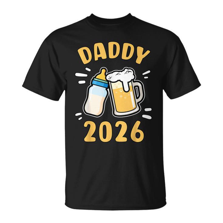 Daddy 2026 Nuovo Papà Annuncio Del Padre Giovane Maglietta